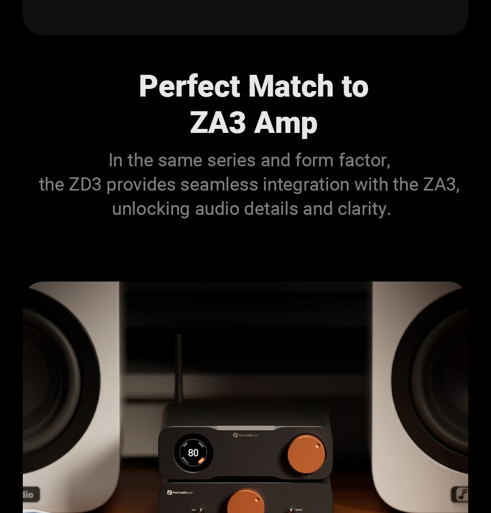 Fosi Audio ZD3 Bluetooth USB Desktop DAC with ARC