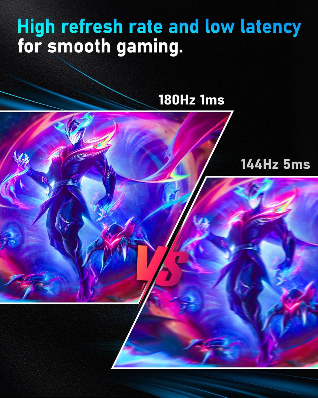 FYHXele 24-Inch 180Hz FHD Gaming Monitor – 1ms Response, HDR, G-Sync Compatible