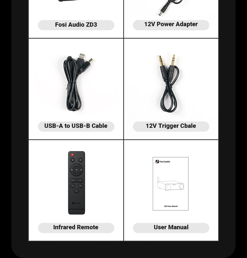 Fosi Audio ZD3 Bluetooth USB Desktop DAC with ARC