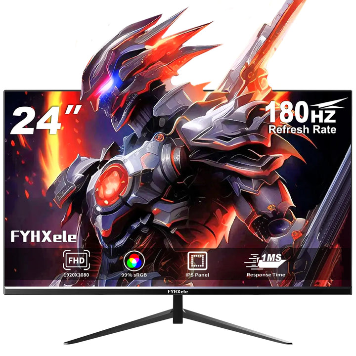 FYHXele 24-Inch 180Hz FHD Gaming Monitor – 1ms Response, HDR, G-Sync Compatible