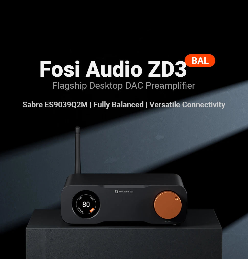 Fosi Audio ZD3 Bluetooth USB Desktop DAC with ARC