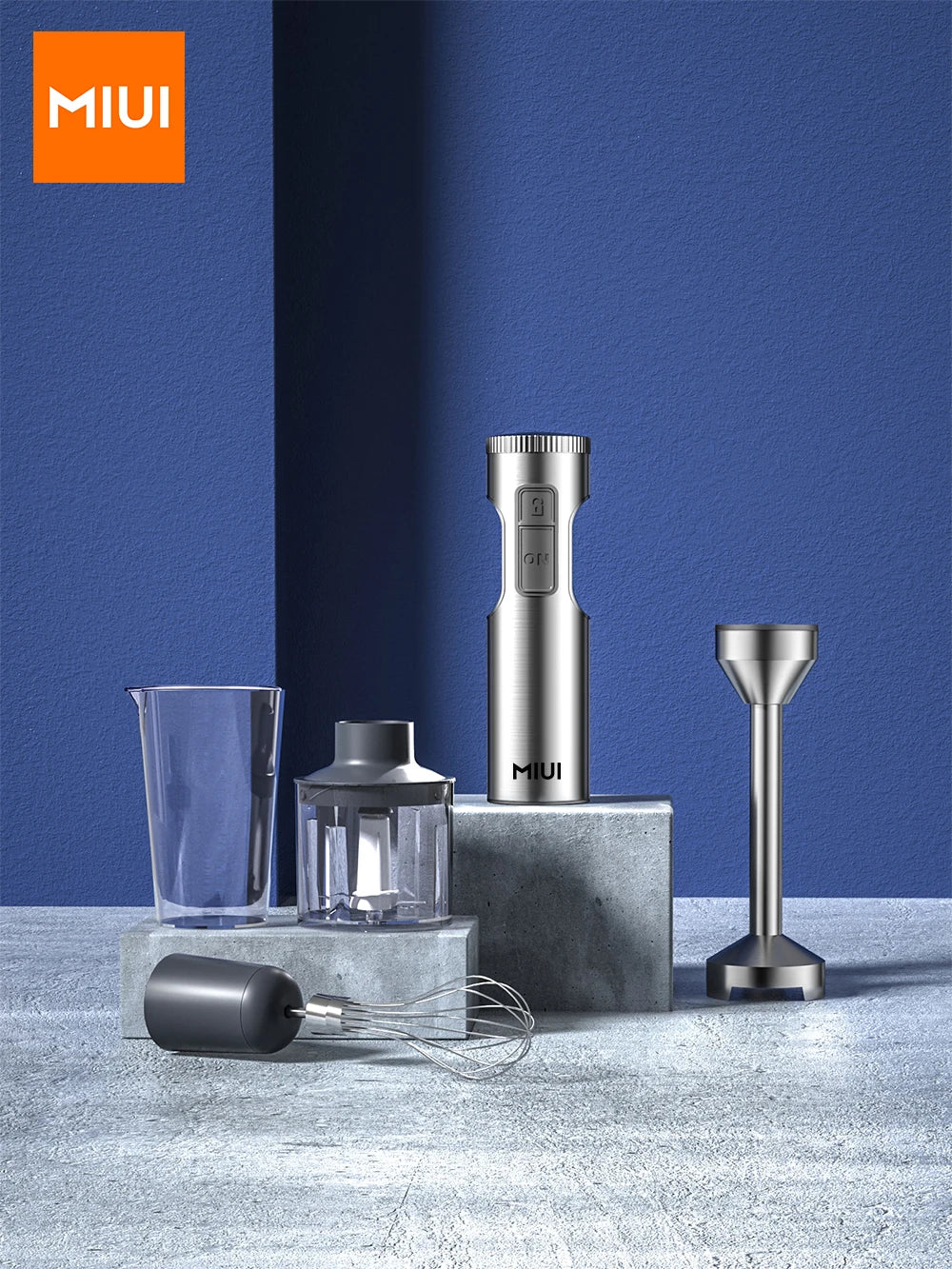 MIUI 1000W 4-in-1 Hand Immersion Blender Set
