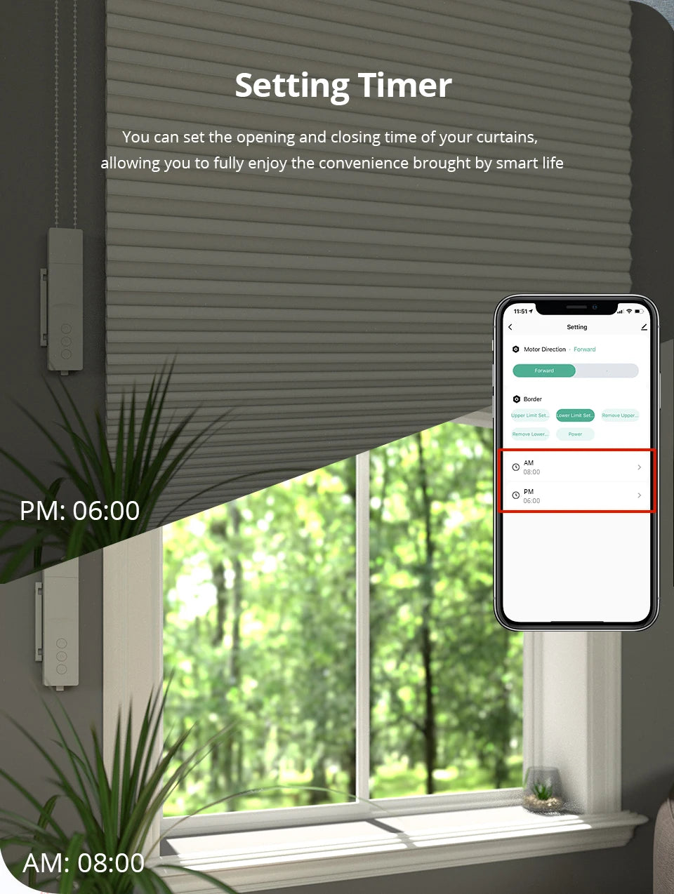 Zemismart Zigbee Smart Roller Shade Motor