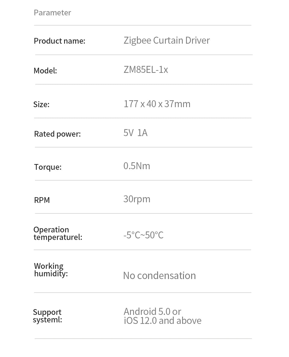 Zemismart Zigbee Smart Roller Shade Motor