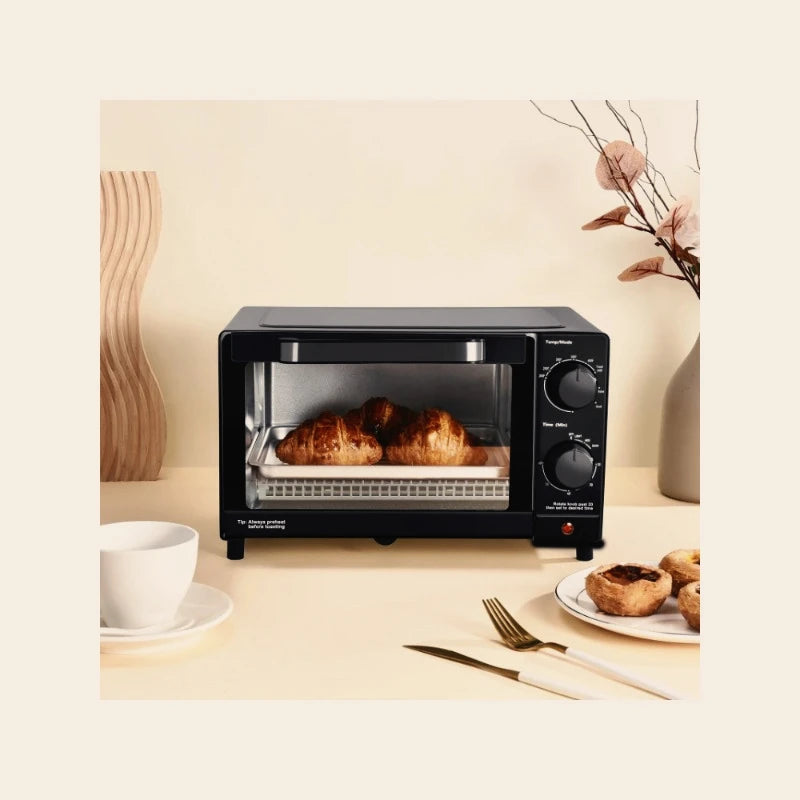 4 slice electric oven with 3 settings including grill and baking tray, kitchen baking cooking