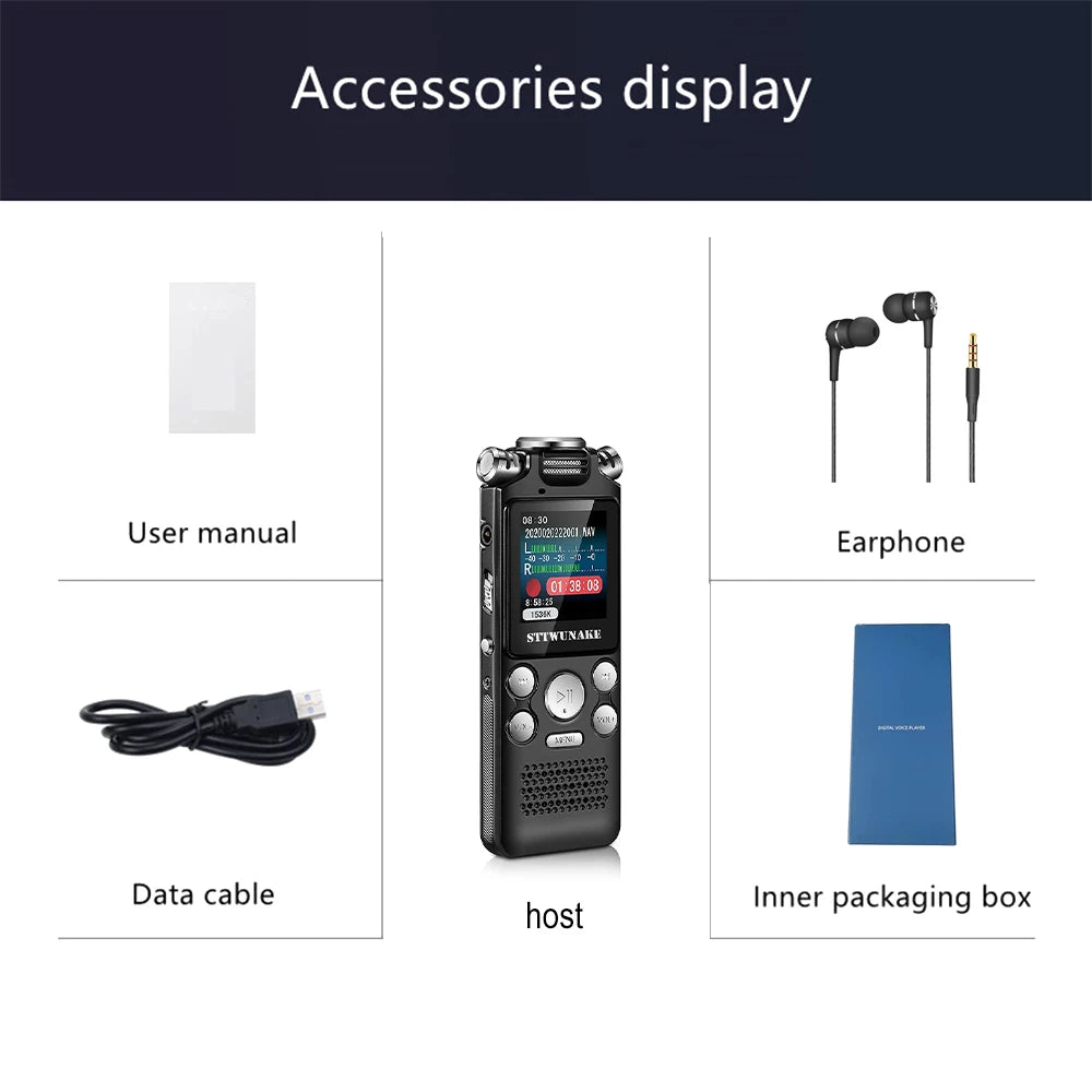 Professional Voice Activated Digital Audio Recorder
