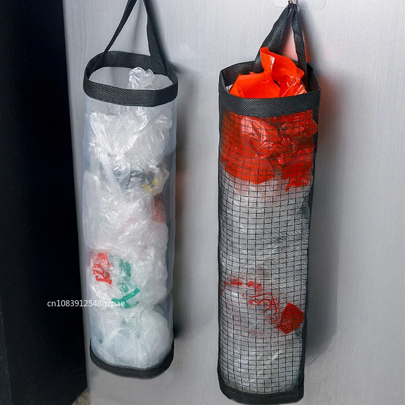 Wall-Mount Plastic Bag Holder Dispenser (1–5PCS)