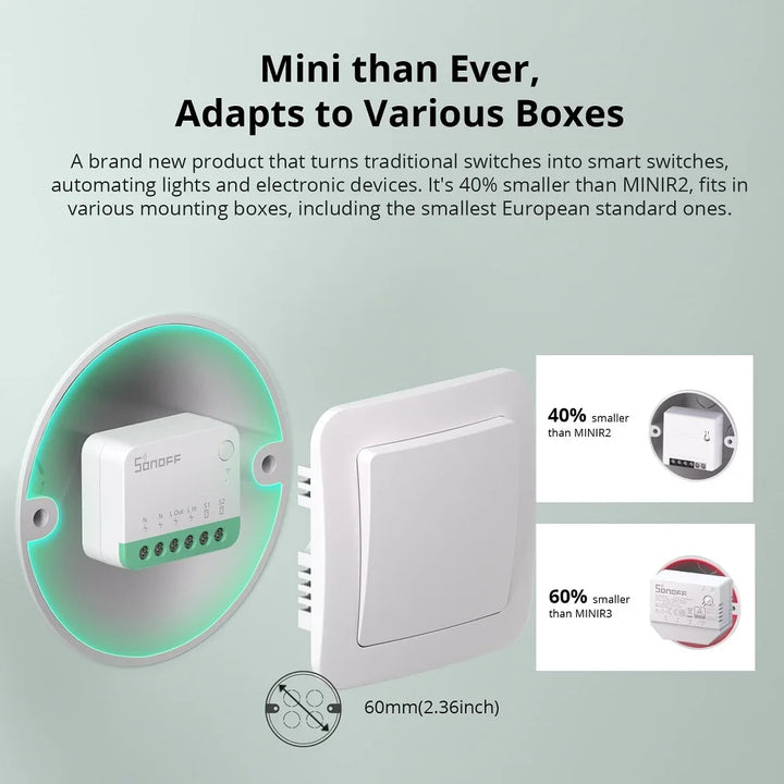 Sonoff Mini R4 Matter WiFi Smart Light Switch