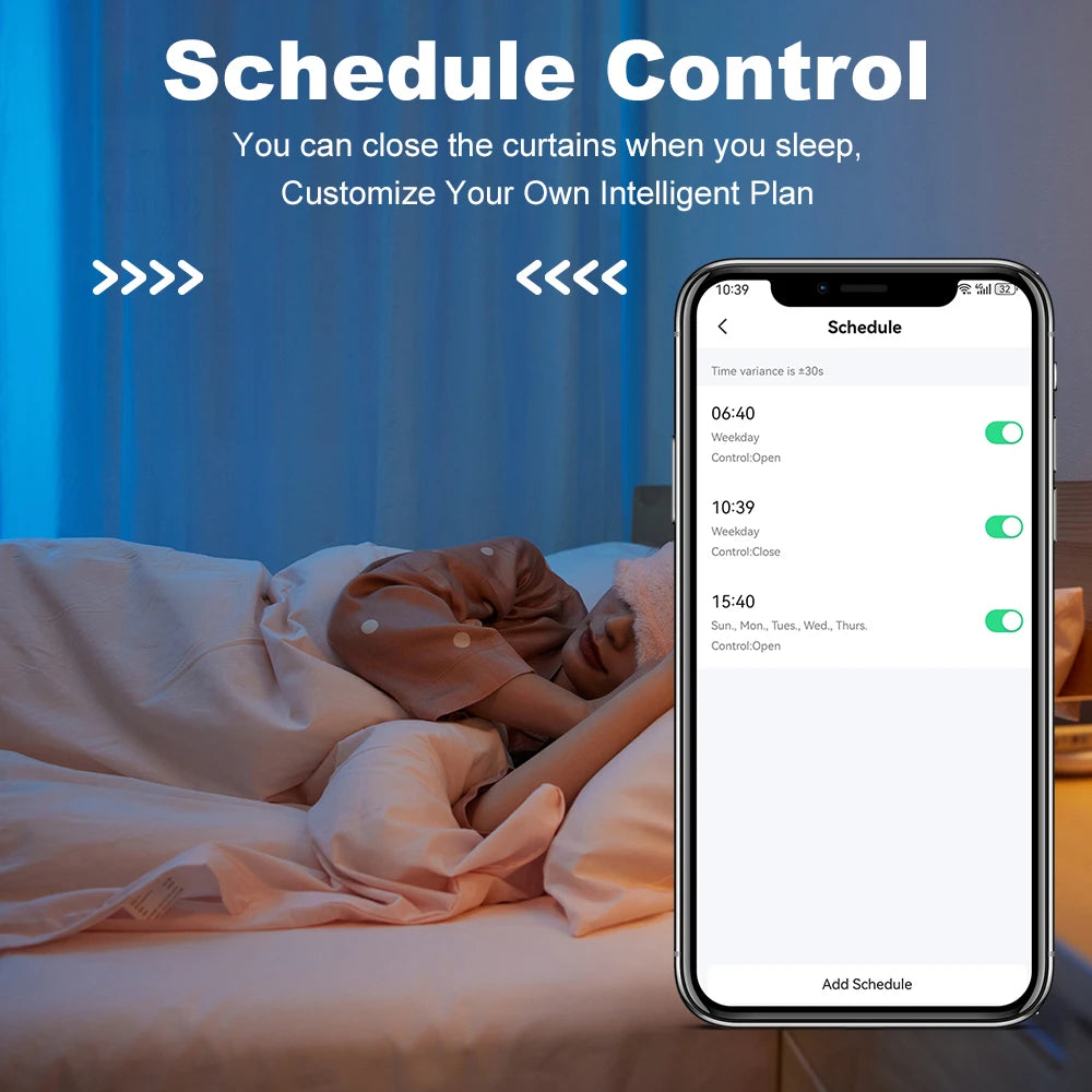 Tuya 155MM Zigbee/WiFi Smart Curtain Motor