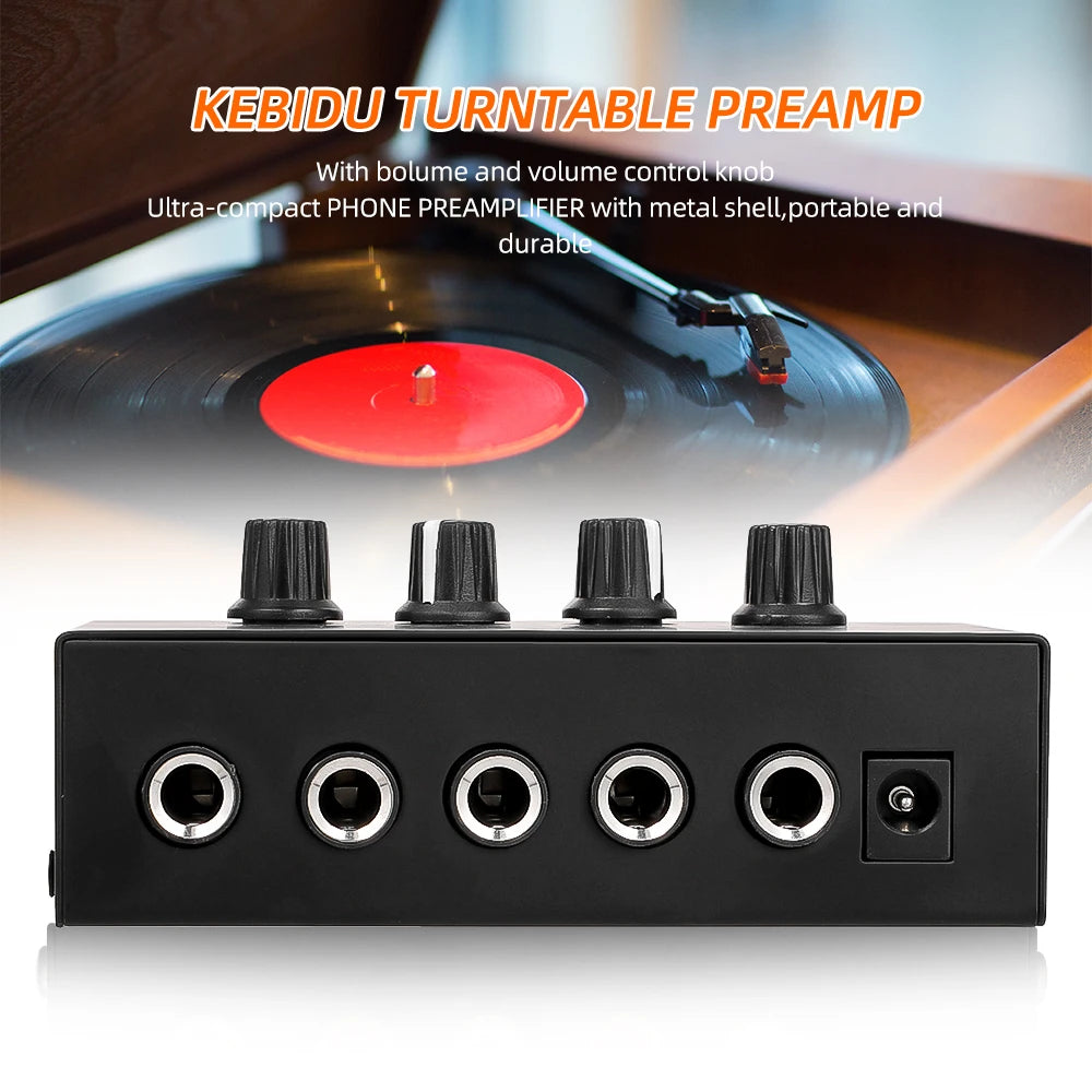HA400 4-Channel Mini Headphone Amplifier with Power Adapter