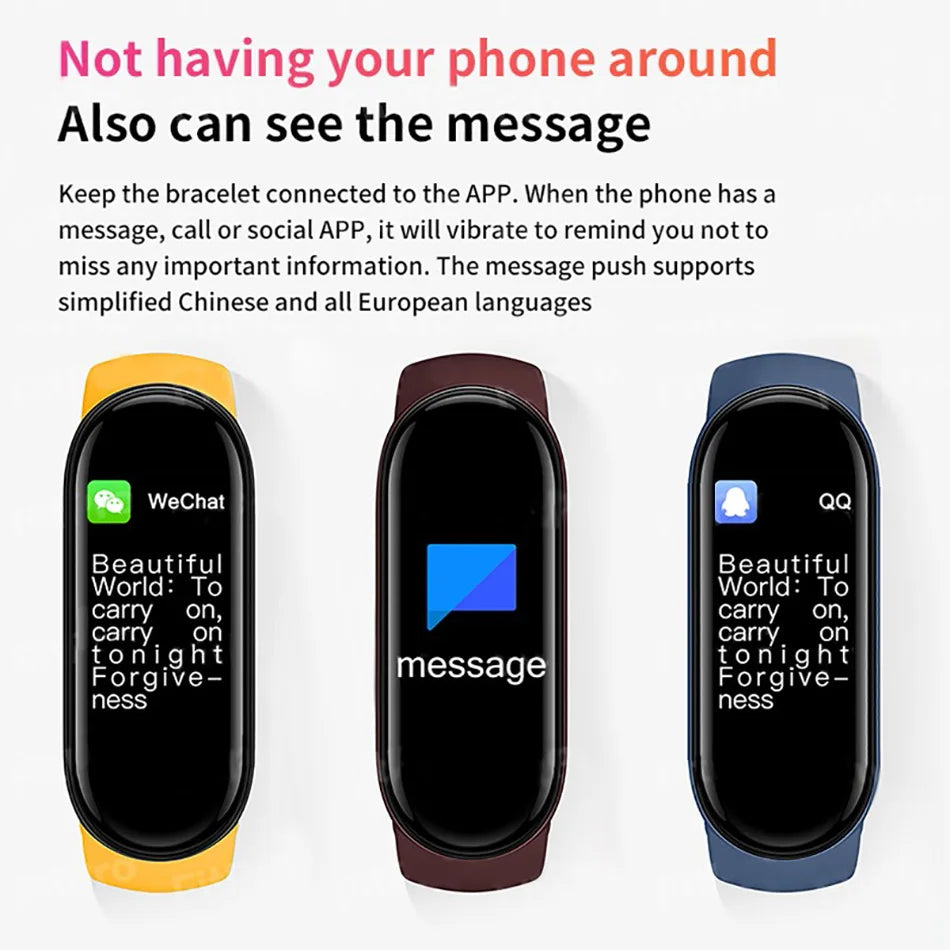 M6 Fitness Smart Watch for Men & Women