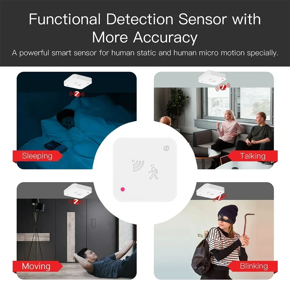 Tuya ZigBee WiFi Human Presence MmWave Sensor
