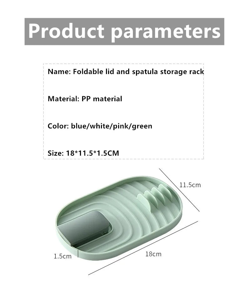 Heat-Resistant Kitchen Spoon Holder Rack