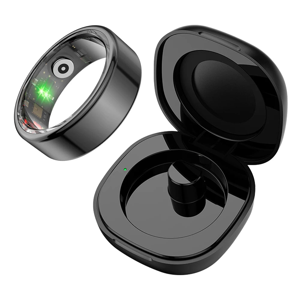 COLMI R02 Smart Ring – Health Monitor, 39-Day Battery, Waterproof with Charging Case