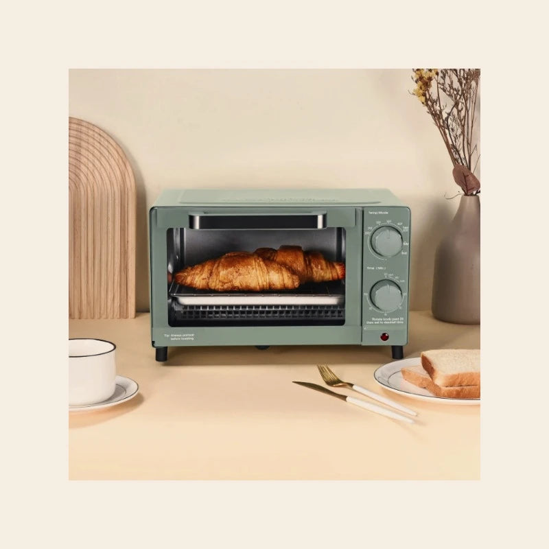 4 slice electric oven with 3 settings including grill and baking tray, kitchen baking cooking