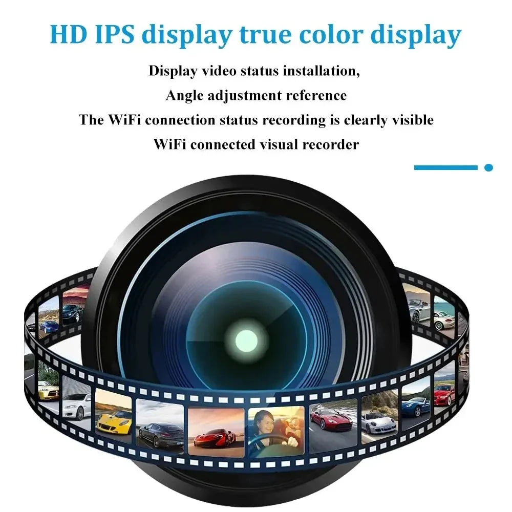 1080P WiFi Dual Dash Cam with Night Vision