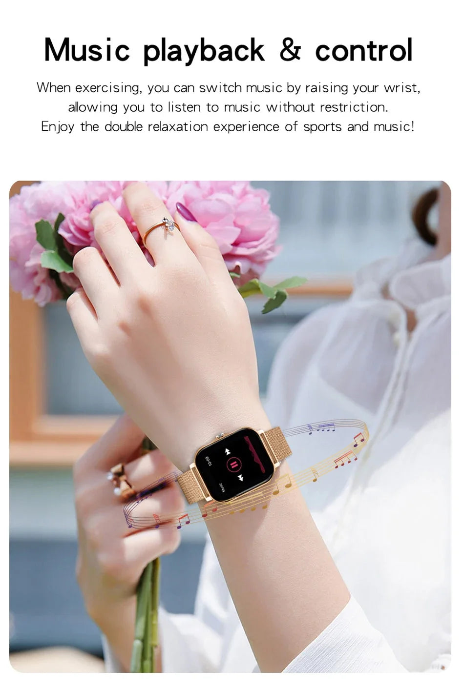 1.44" Bluetooth Smart Watch for Android & iOS