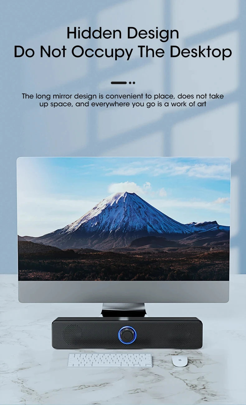 PC Soundbar Bluetooth & Wired USB Speaker