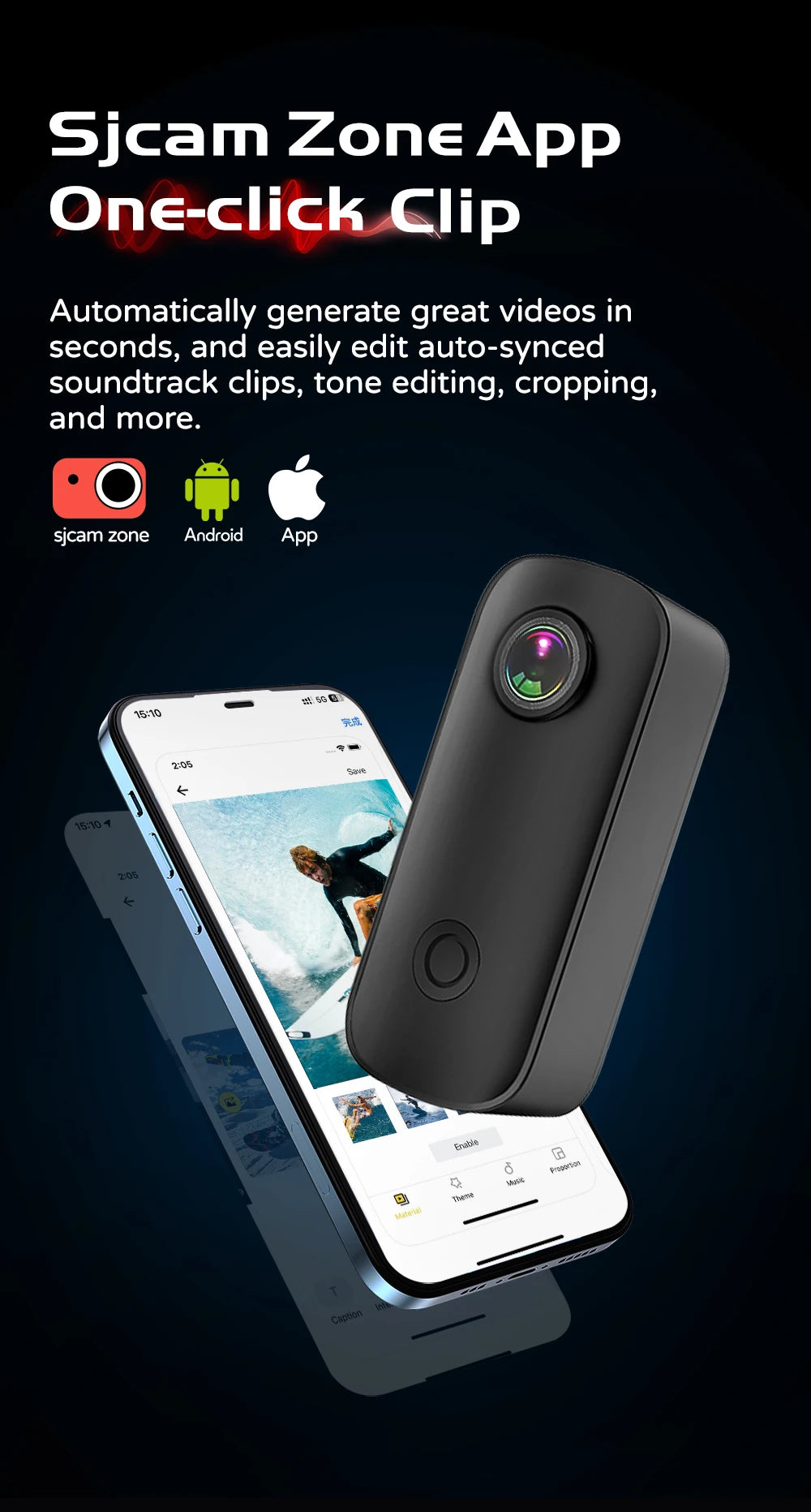 SJCAM C100/C100 Plus Mini 4K Action Camera