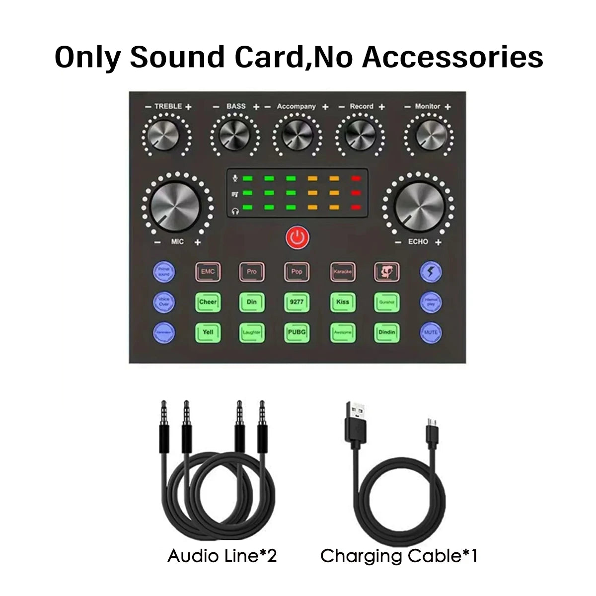 V8S Live Sound Card & Microphone Podcast Bundle