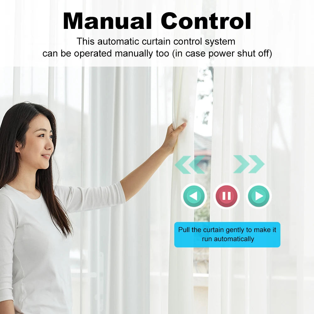 Tuya 155MM Zigbee/WiFi Smart Curtain Motor