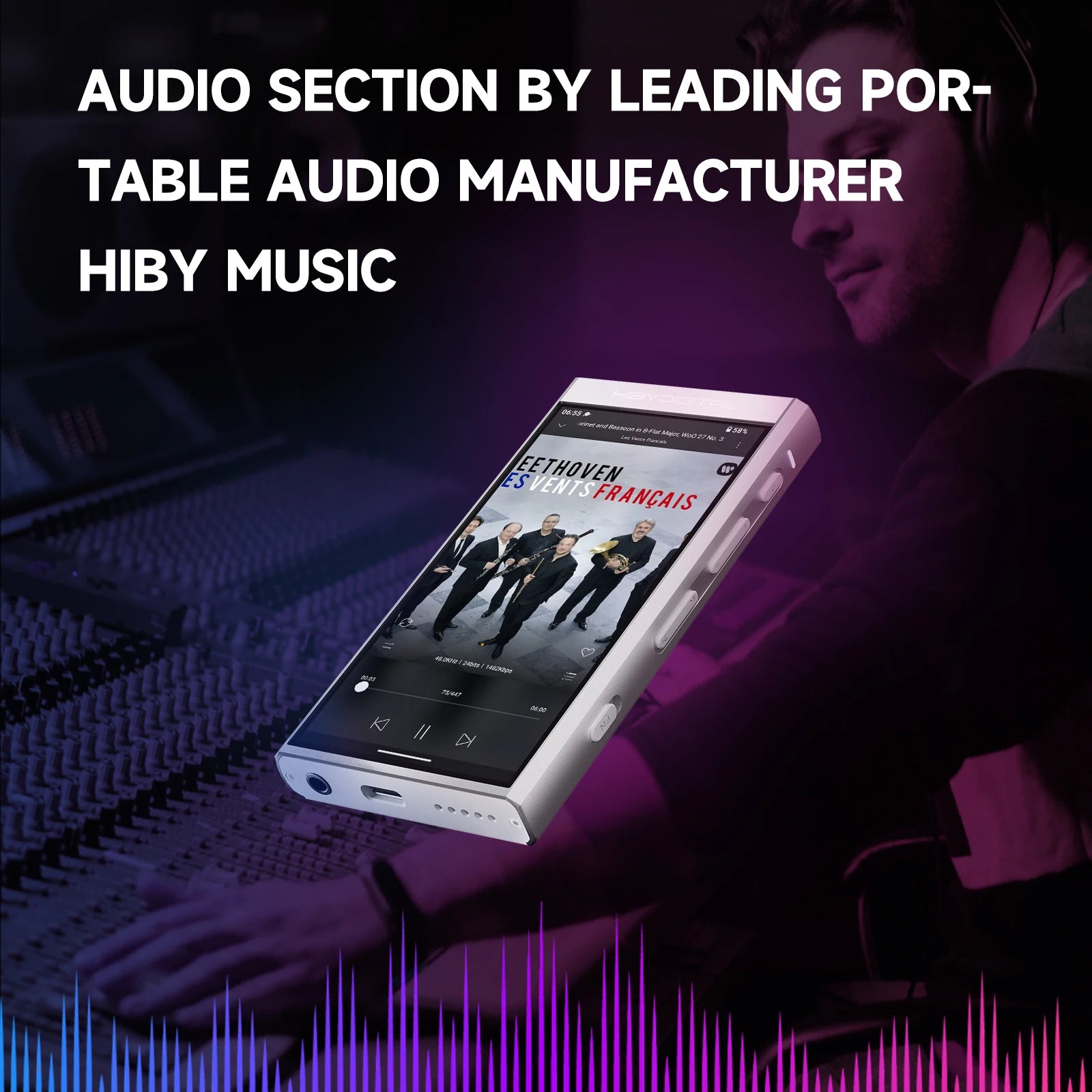 HiBy M300 Android 13 HiFi Music Player