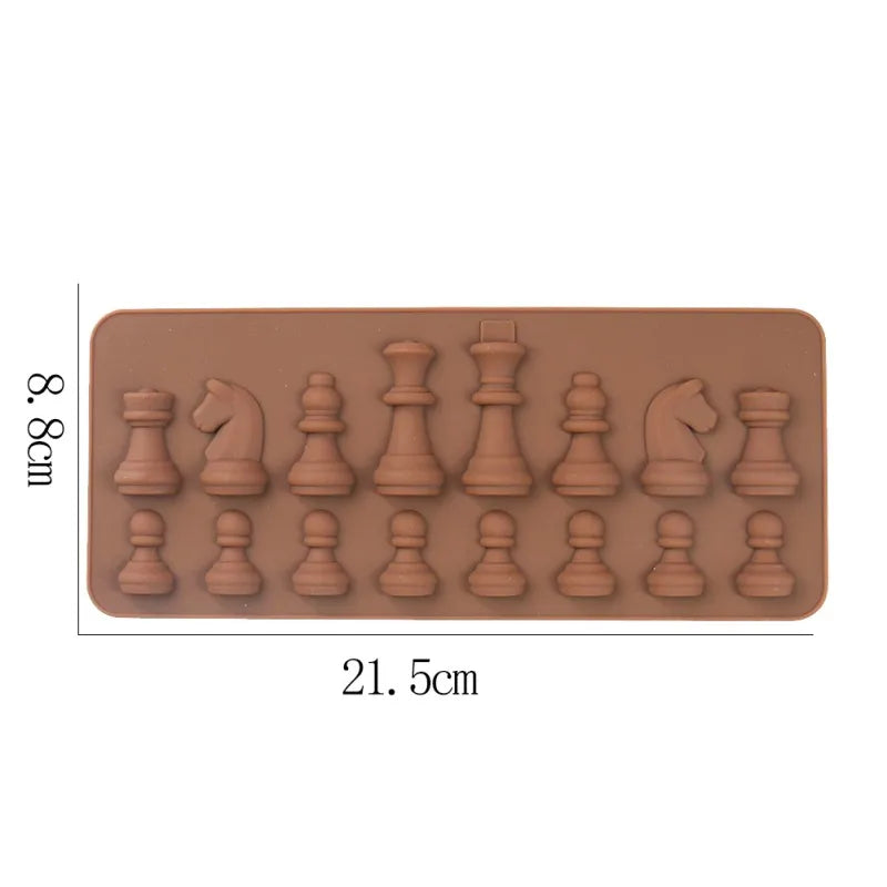2/1Pc DIY Cake Mold Chess Shaped Chocolate Molds Ice Cube Mould Baking Silicone Mold Cake Decorating Tools Kitchen Accessories