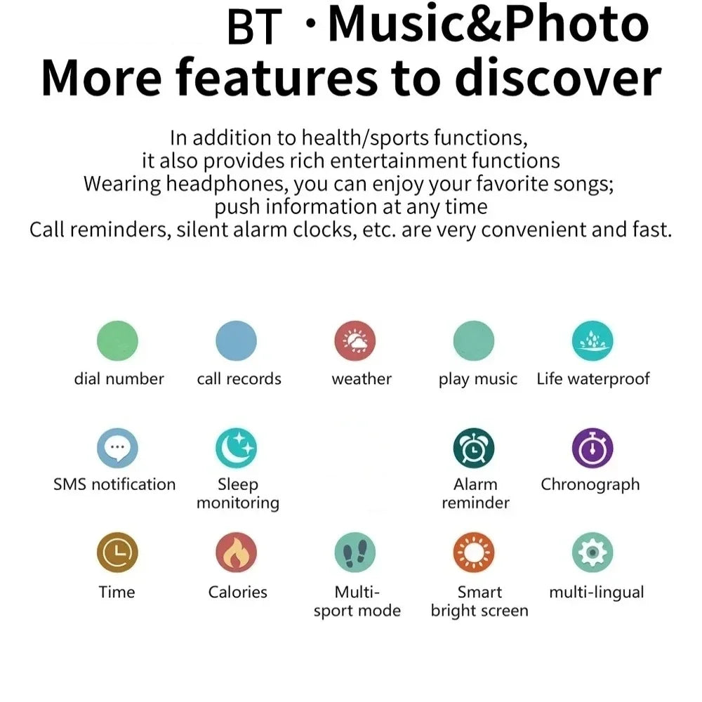 LAXASFIT 2025 Smartwatch with Bluetooth Call