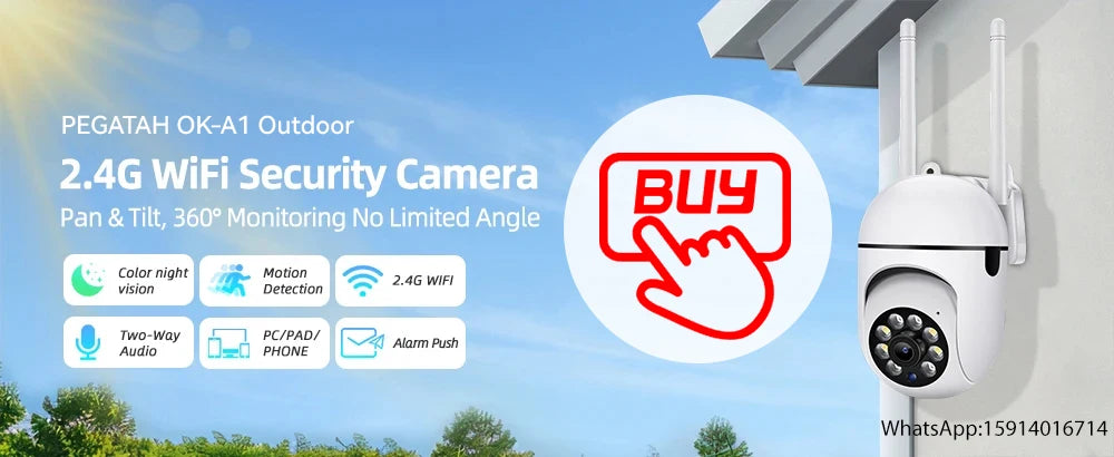 O-Kam Pro 8MP WiFi Outdoor IP Camera with 5X Zoom