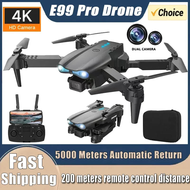 E99Pro 4K Foldable RC Drone with Dual Camera