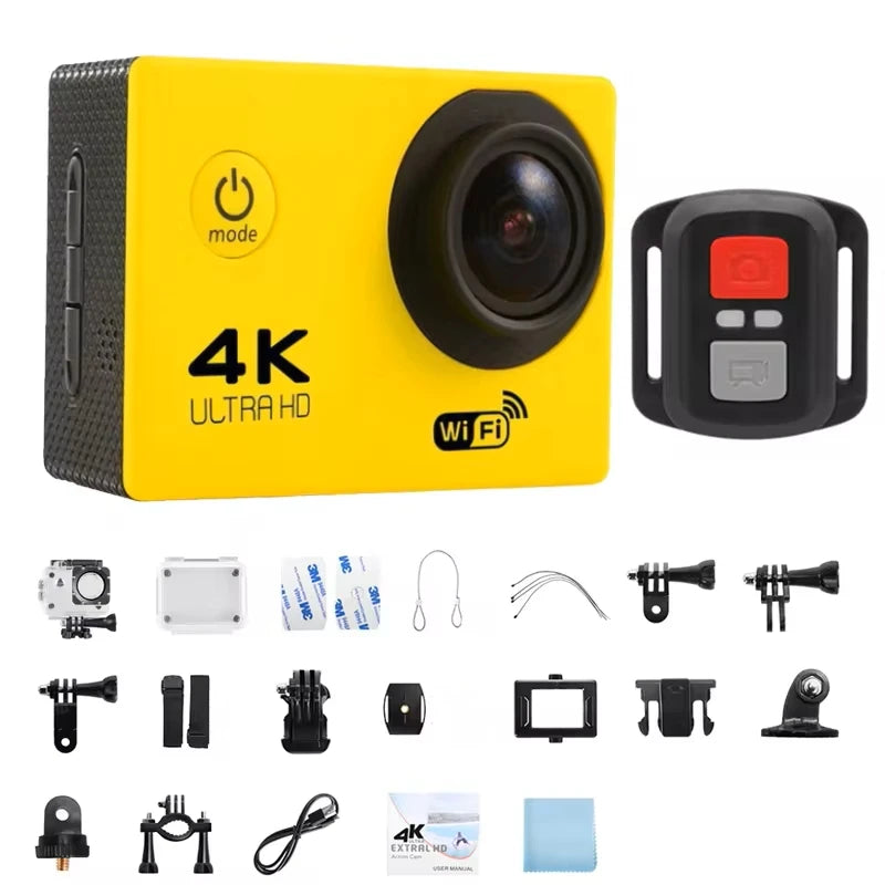 4K Ultra HD Action Camera with WiFi & Waterproof Case