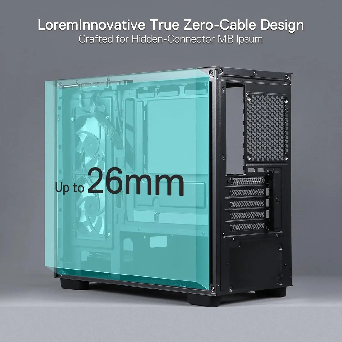 Redragon GC218M M-ATX Gaming PC Case with Dual Fans & High Airflow Design