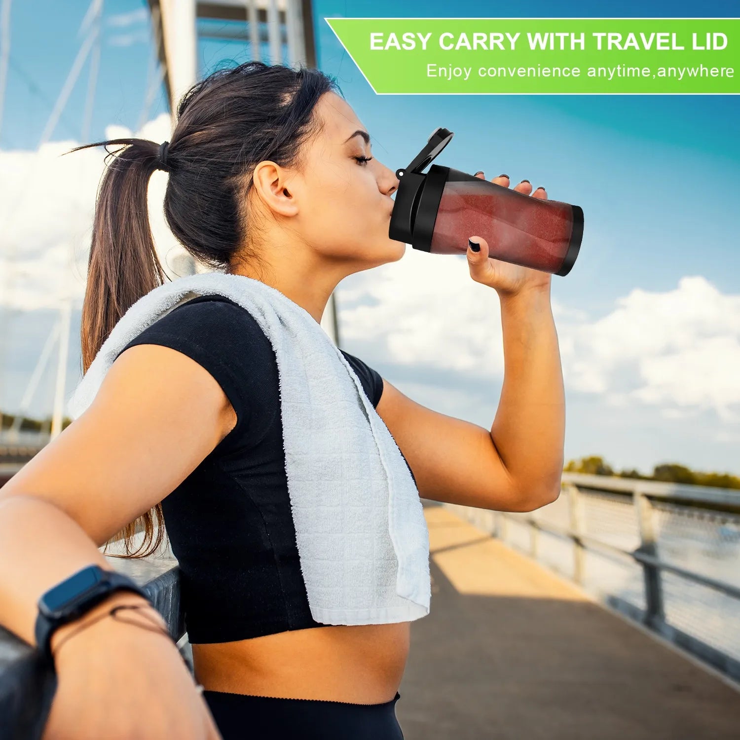 Portable USB Rechargeable Juicer Blender – 700ML