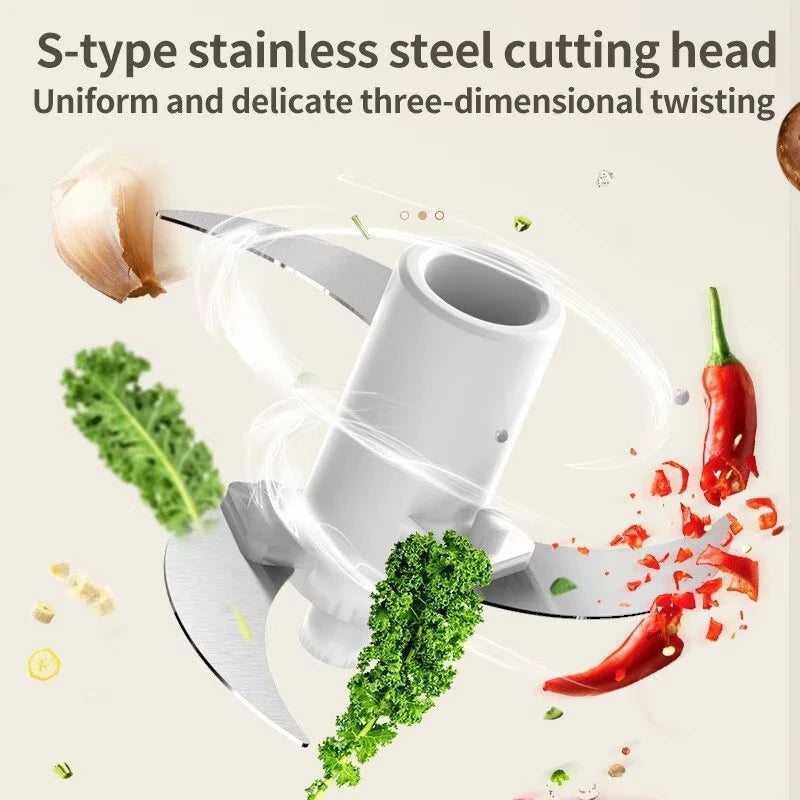 Mini Baby Food Processor – 350ML Wireless Cooking Machine