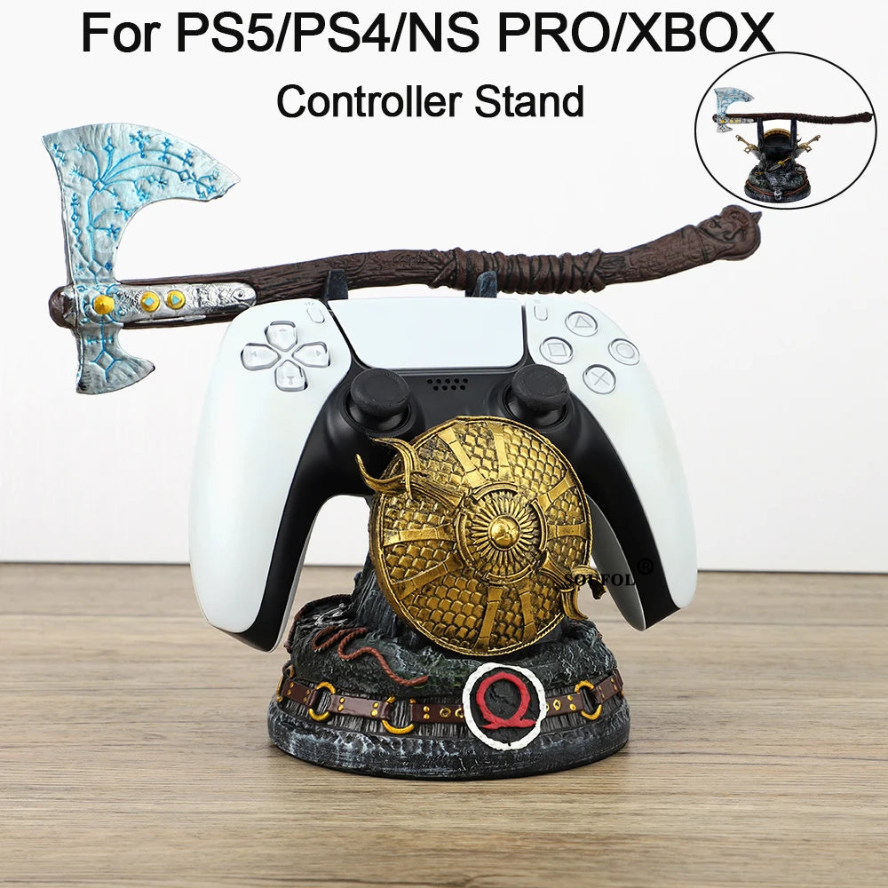 2025 New God of War Game For PS5/Xbox/PS4 Controller Creative Stand Unique Gamepad Holder Desktop Decoration Gaming Accessories