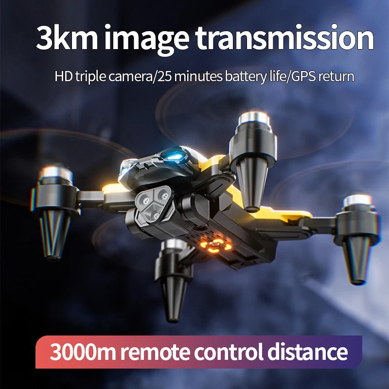 M5 Professional 8K GPS Drone with Triple Camera & Obstacle Avoidance