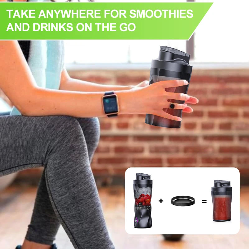 Portable USB Rechargeable Juicer Blender – 700ML