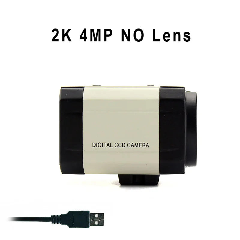 SUFCO 4MP USB WEBCam PC Camera 30fps 2560x1440 MJPG High Speed UVC BOX Camera Varifocal Zoom Lens 2.8-12mm/5-50mm or fix 6mmLens