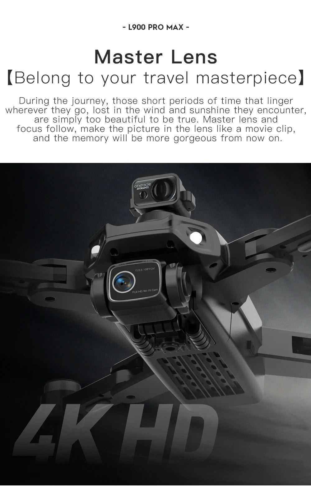 L900 Pro MAX 4K GPS Drone with Dual Camera