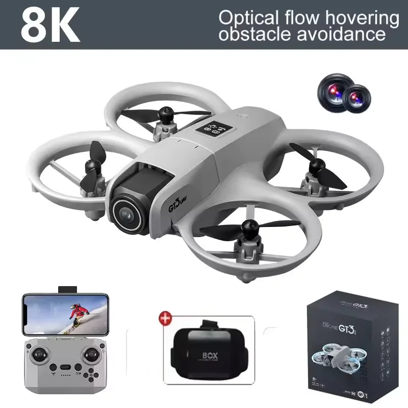 GT3 GPS 8K Drone with Dual Cameras & Obstacle Avoidance