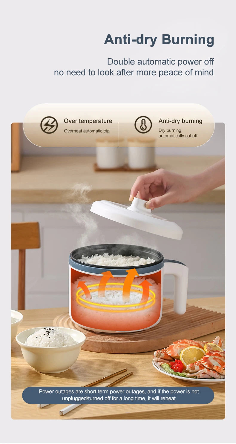 Mini Electric Rice Cooker & Multifunction Hotpot