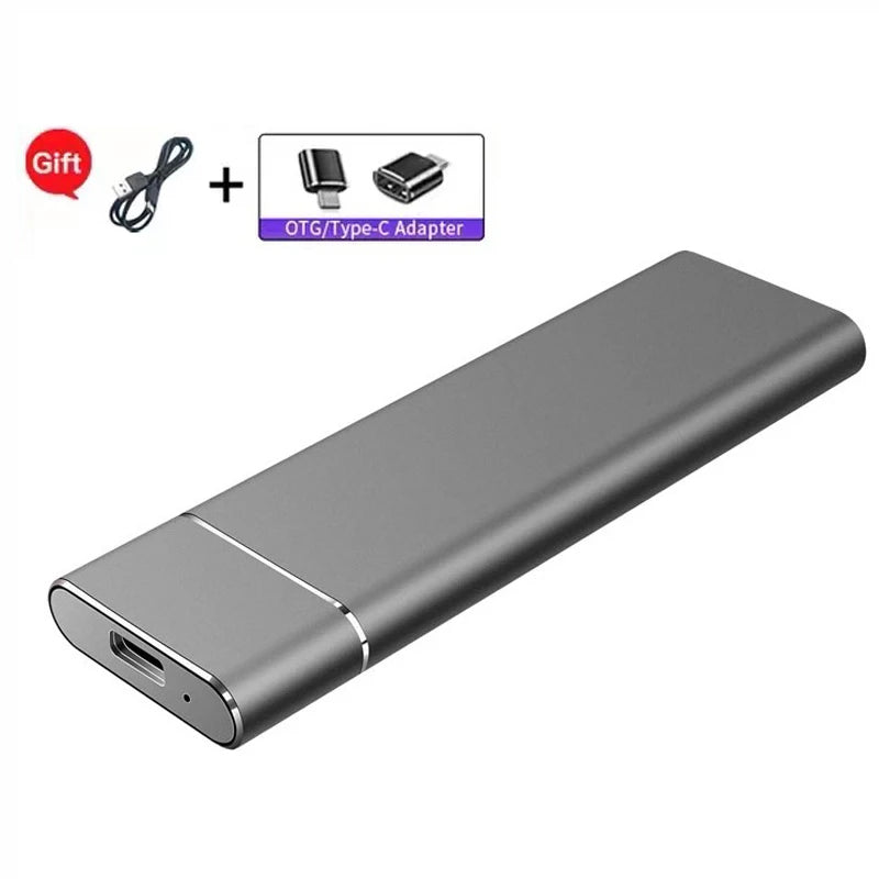 For Xiaomi 1TB External Hard Drive Portable SSD 2TB Hard Disks Storage High-Speed External Solid State Drive USB 3.1 for Laptops