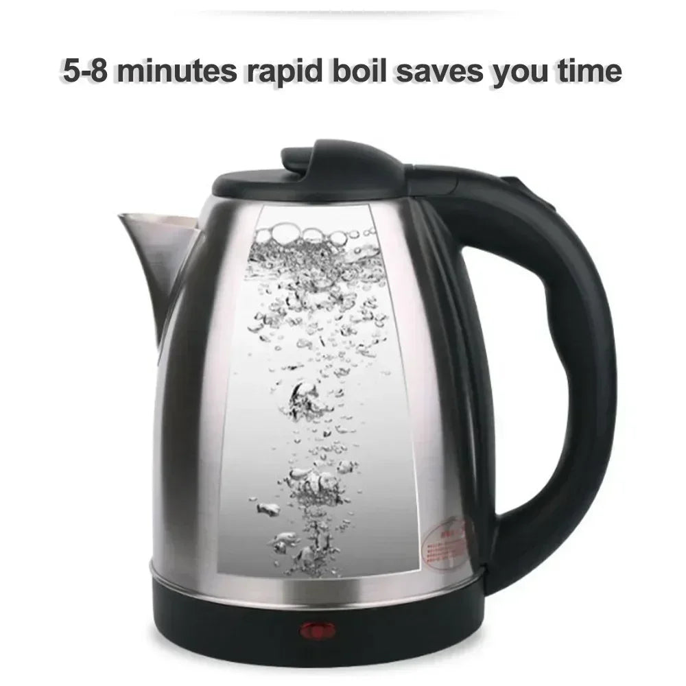 2L Stainless Steel Electric Kettle – Smart Whistle Kettle