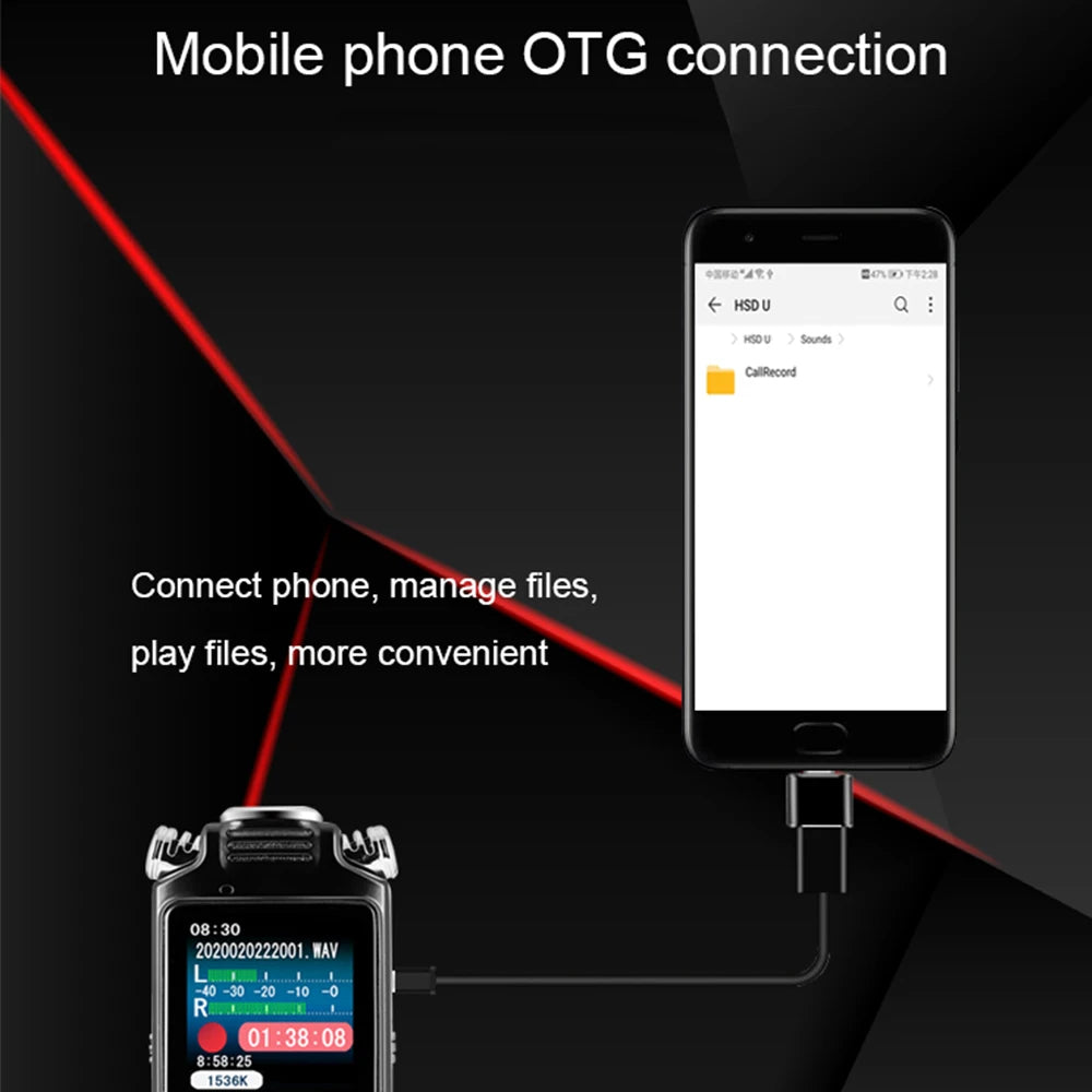 Professional Voice Activated Digital Audio Recorder