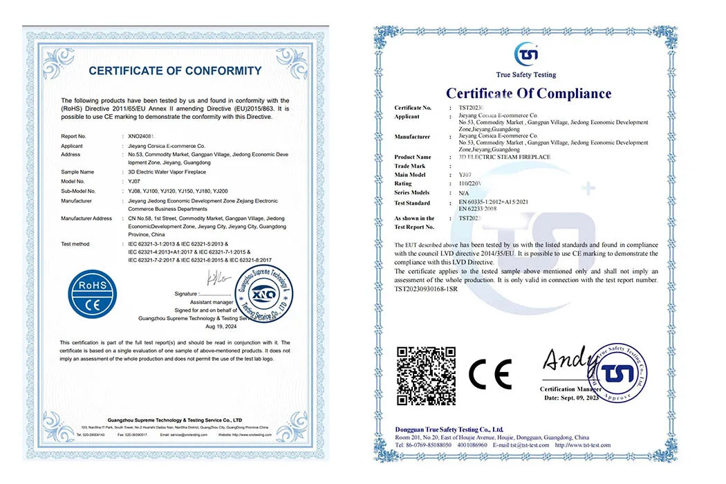 Water Vapor Fireplace Germicidal UV Lamps Customized 3D Flame Electric Fireplace Tv Stand Inserts Living Room Decorative