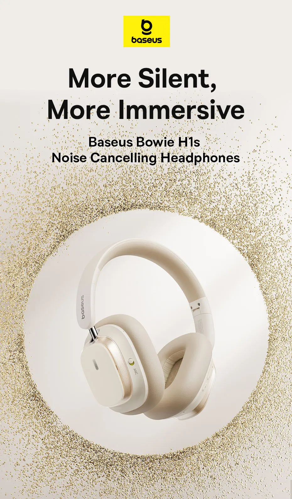 Baseus Bowie H1s Wireless Noise Canceling Headphones
