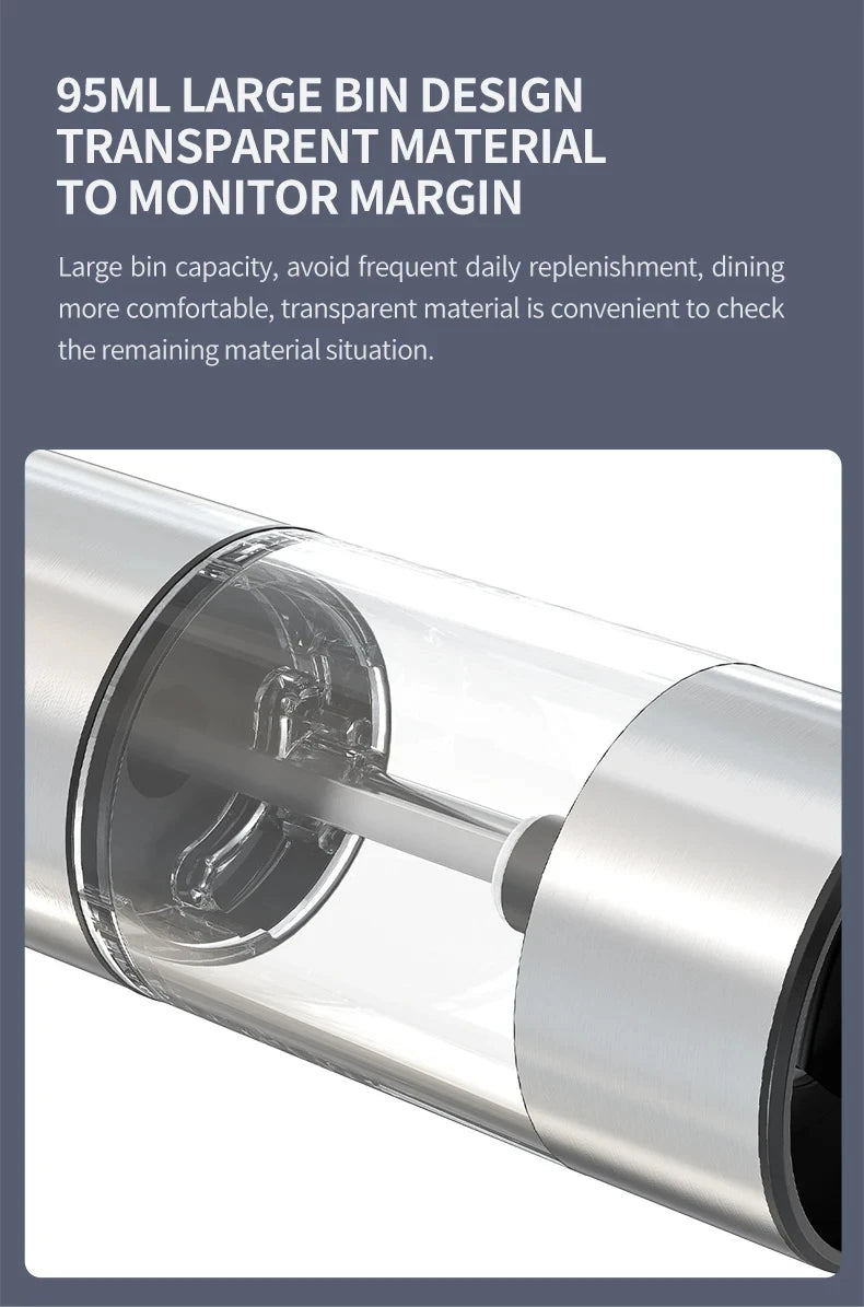 Electric Rechargeable Salt And Pepper Grinder