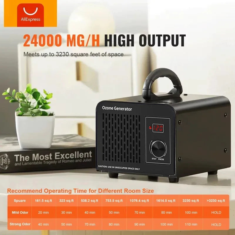 12g Ozone Generator Air Purifier for Home & Car