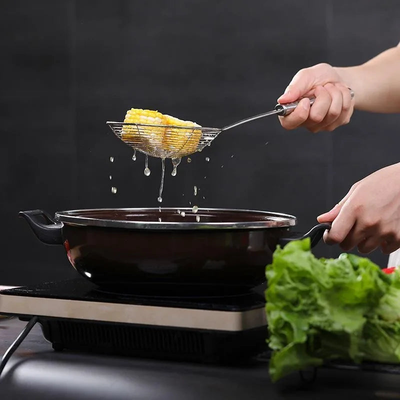 Stainless Steel Wire Mesh Frying Strainer