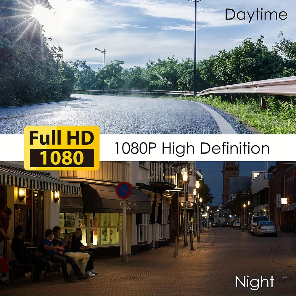 1080P WiFi Dual Dash Cam with Night Vision